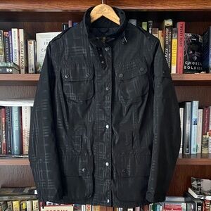 Barbour International Black Nylon Jacket Women's Size 8